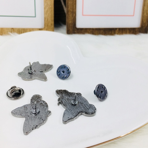 Cute Three Little Blue Bird Pins - Picture 2 of 4